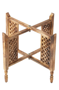 Piètement de table pliante Hania, marron, 60 cm