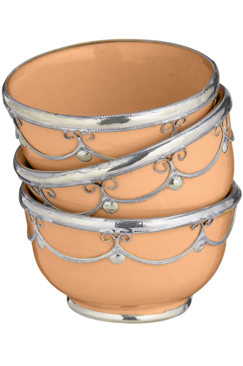 Orientalische Keramik Fingerfood Schale Miranda Braun 3er Se