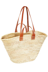 Sac de plage en osier Ibiza Palmera, grand format