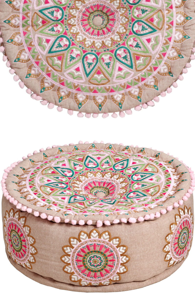 Orientalische Sitzhocker Pouf Dekoration Badar -1-