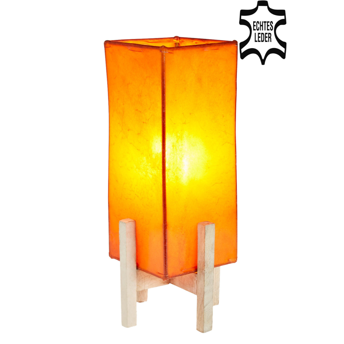 Lampe de table Janka orange avec structu box