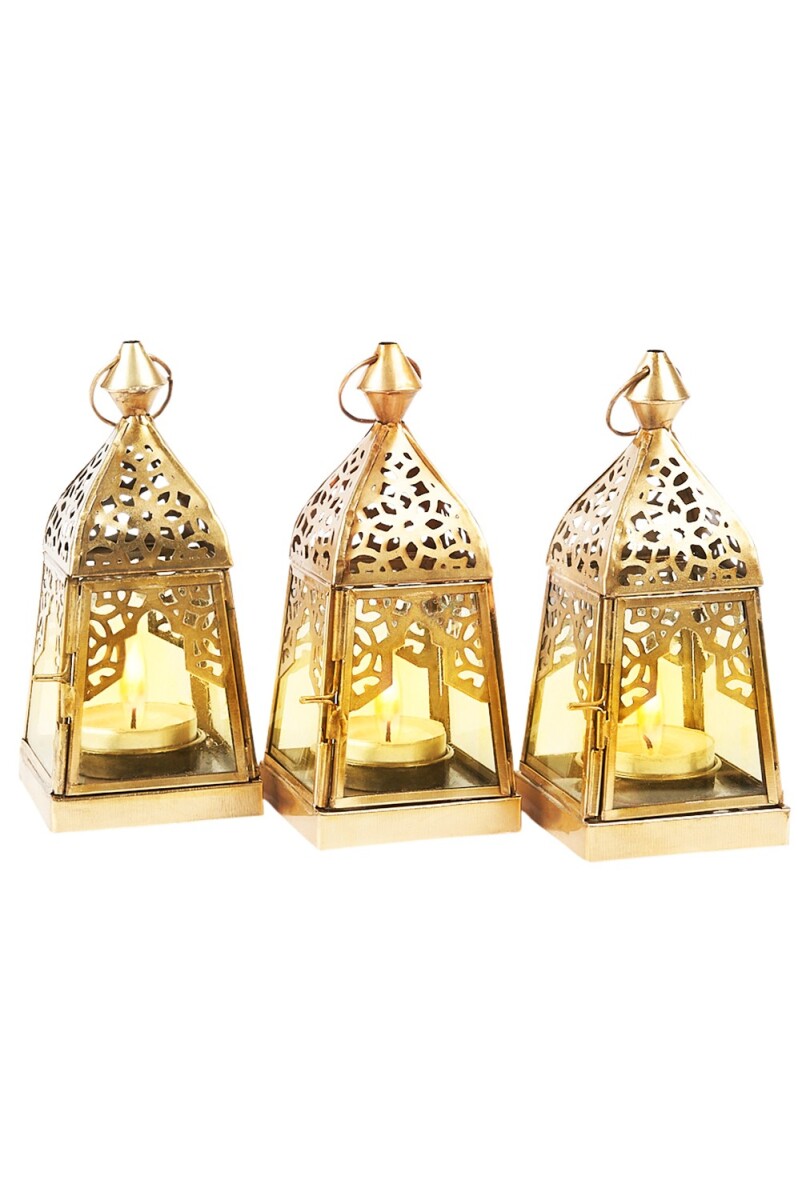 3er Set Orientalische Laterne Dekoration box
