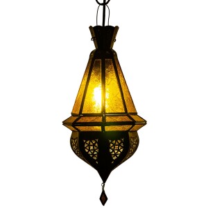 Lampe de plafond Moulay Orange 45 cm | Lampe orientale en...
