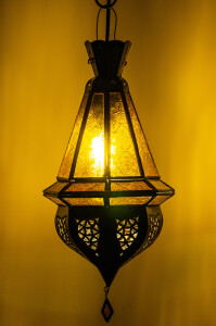 Lampe de plafond Moulay Orange 45 cm | Lampe orientale en...
