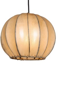 Lampe de table moderne Mailin Beige | Cuir et fer...
