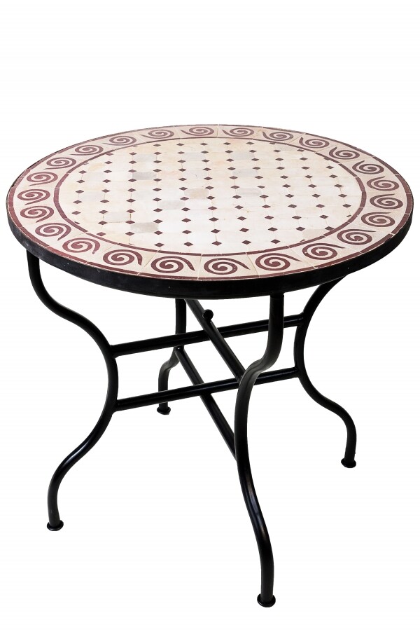 Table en mosaïque marocaine « Spirale » bei