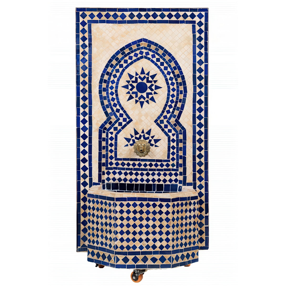 Fontaine de jardin marocaine en mosa&ium box