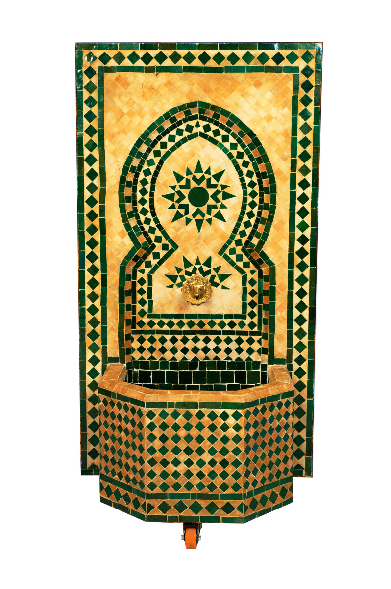 Fontaine de jardin marocaine en mosa&ium box