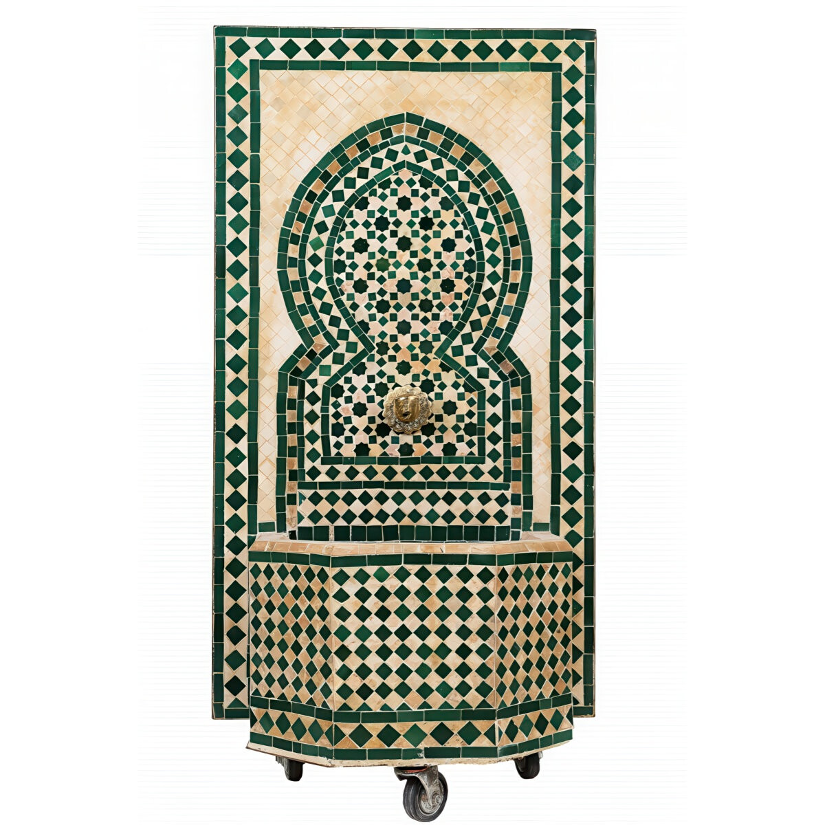 Fontaine de jardin marocaine en mosa&ium box