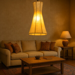 Suspension vintage Jinjin Nature | Cuir et fer...