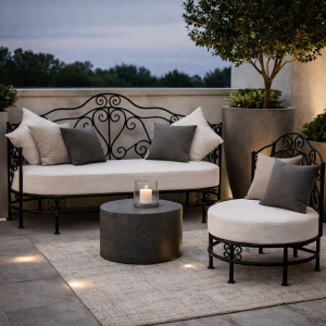 Fauteuil de jardin en fer « Andalous » L 60...