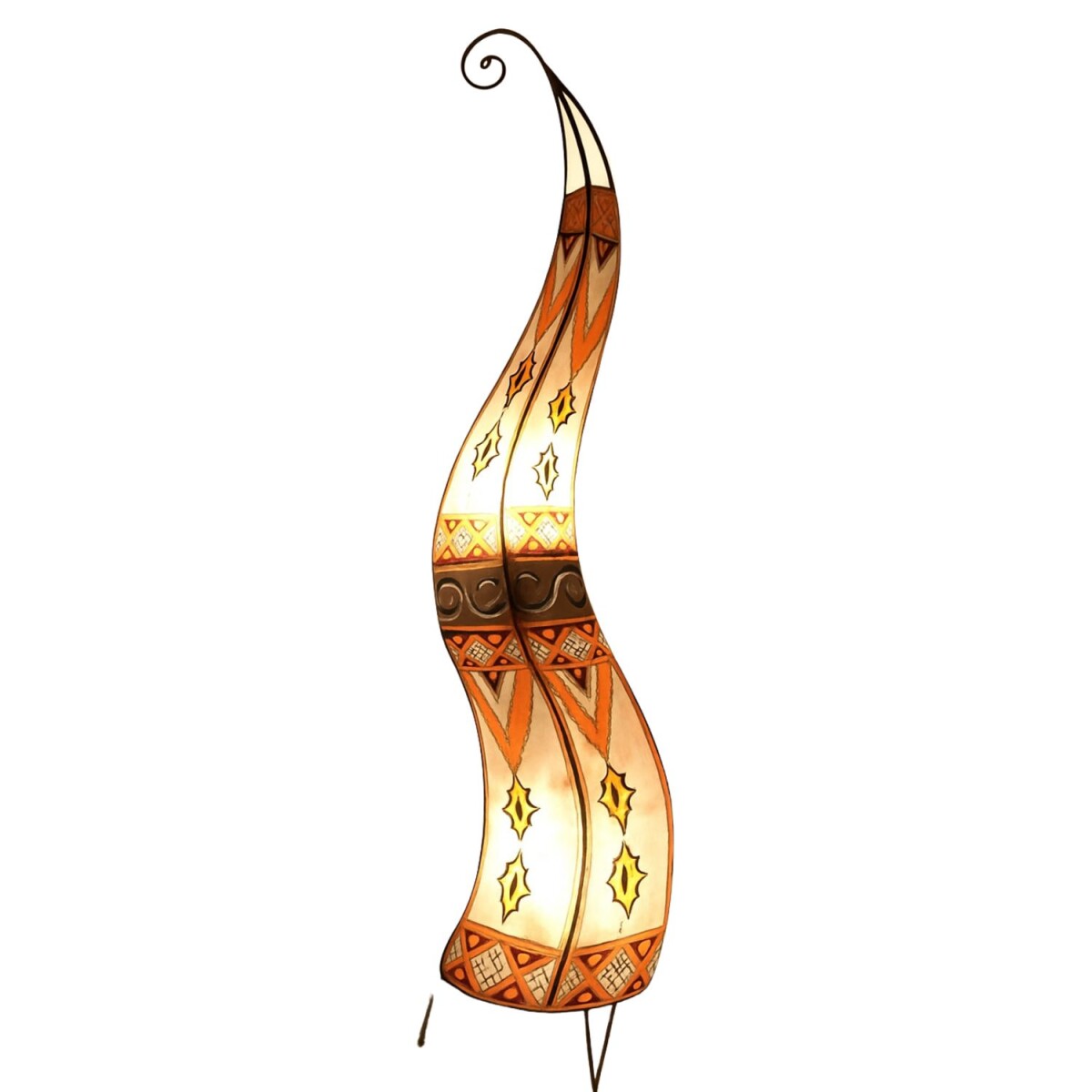 Lampe sur pied orientale au henné box