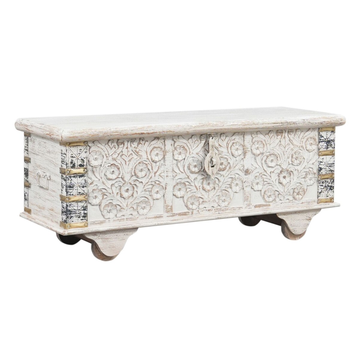 Truhe Daher Massivholz Boho Vintage Aufb box