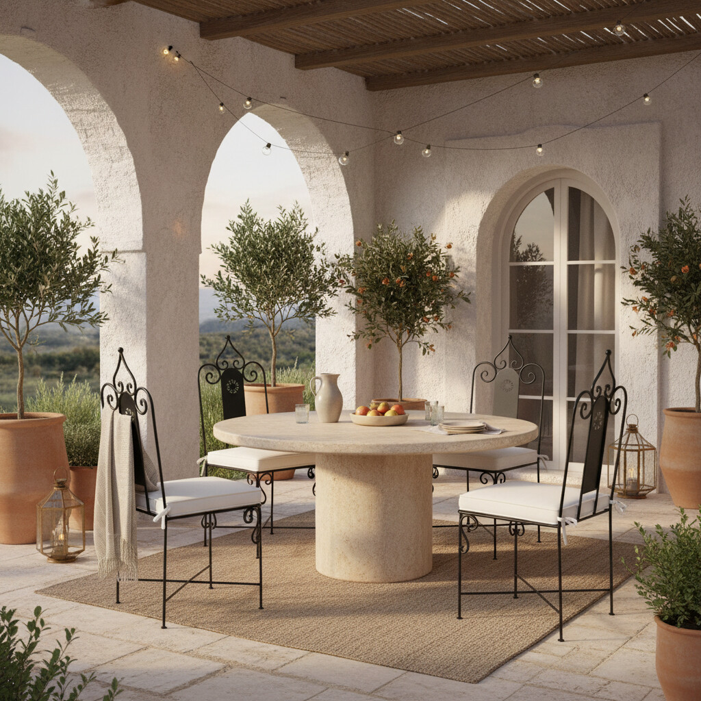 Eisenstuhl Stuhl Andalousien handgeschmi box