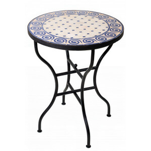 Table en mosaïque marocaine « Spirale »...