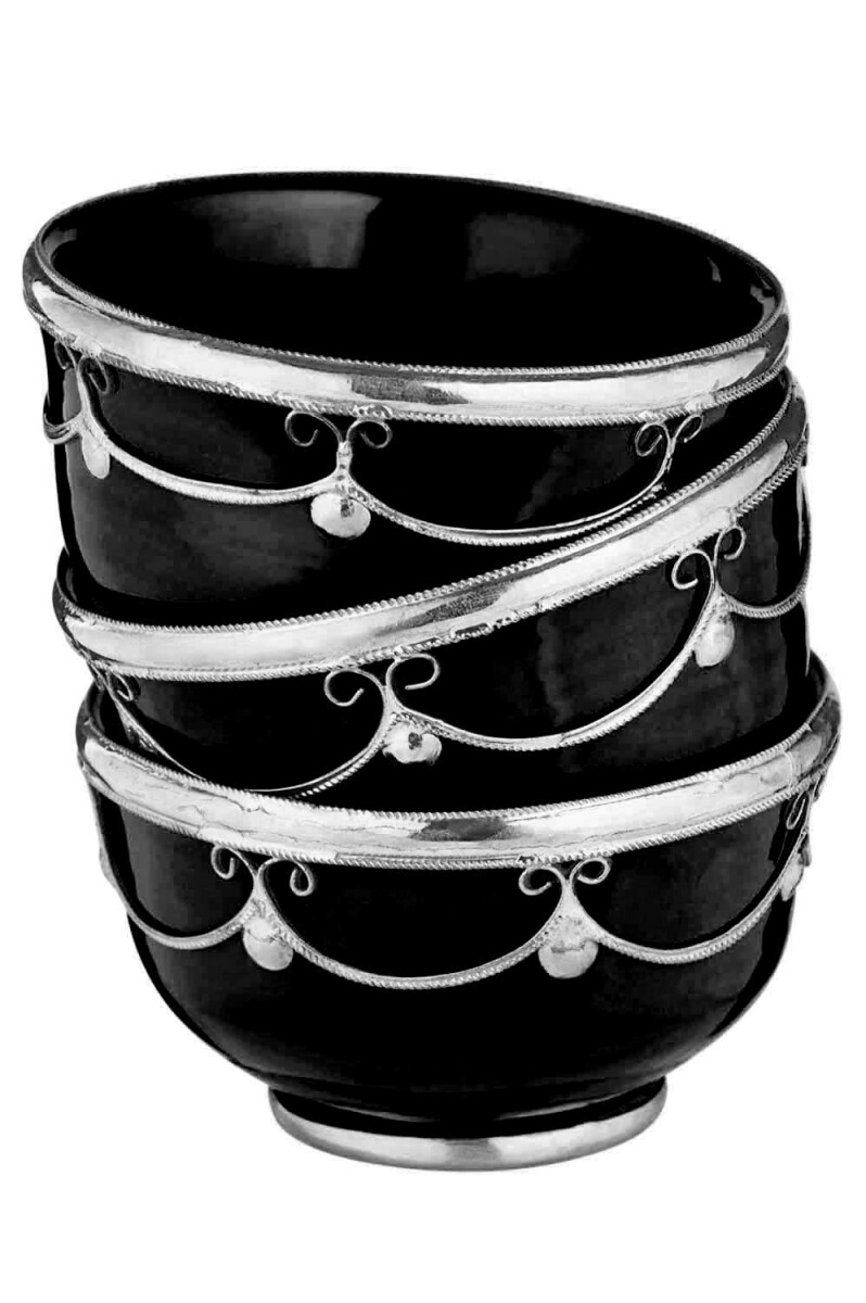 Lot de 3 coupelles à amuse-bouches en céramiqu