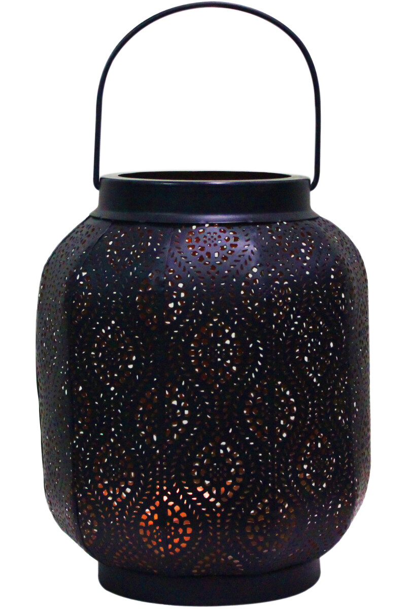 Lanterne orientale indienne Baghira, noire