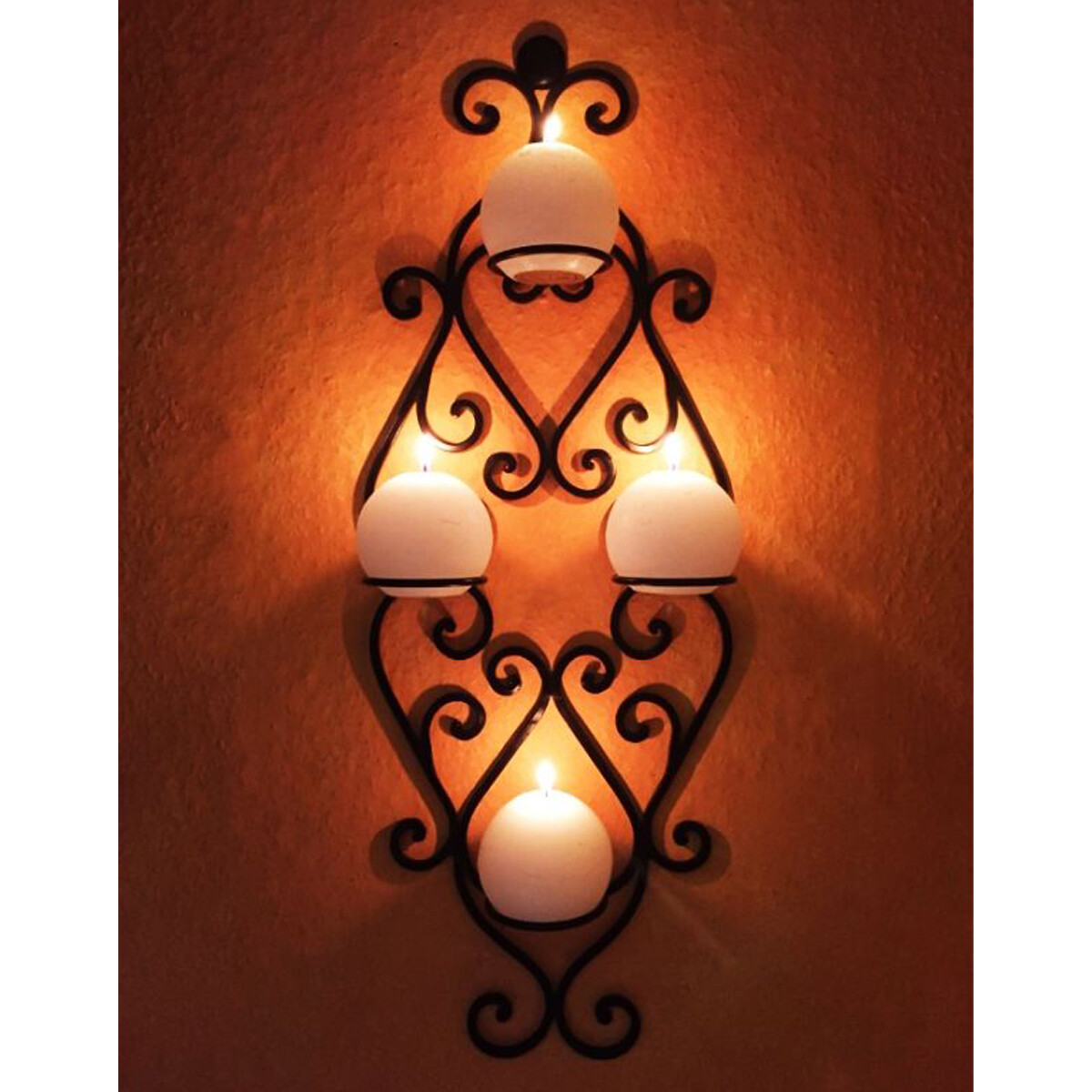 Bougeoir mural de style méditerranéen Acadia