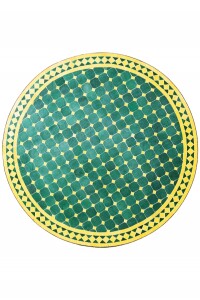 Table en mosaïque marocaine Marrakech, verte et...