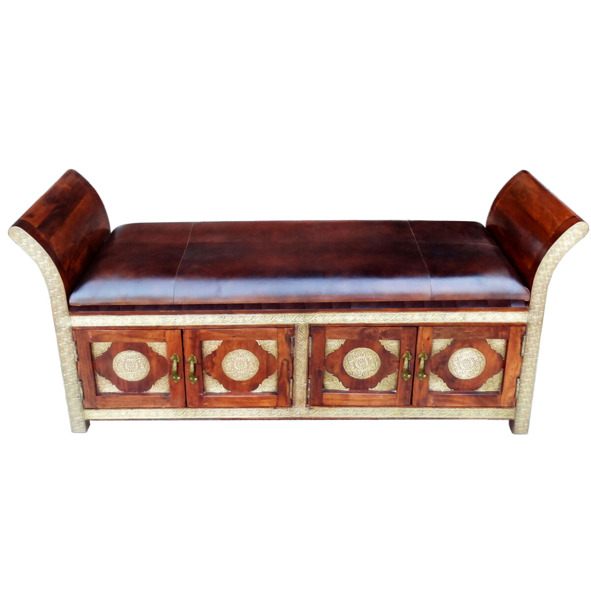 Orientalisches Sitzbank Massivholz Moha  box