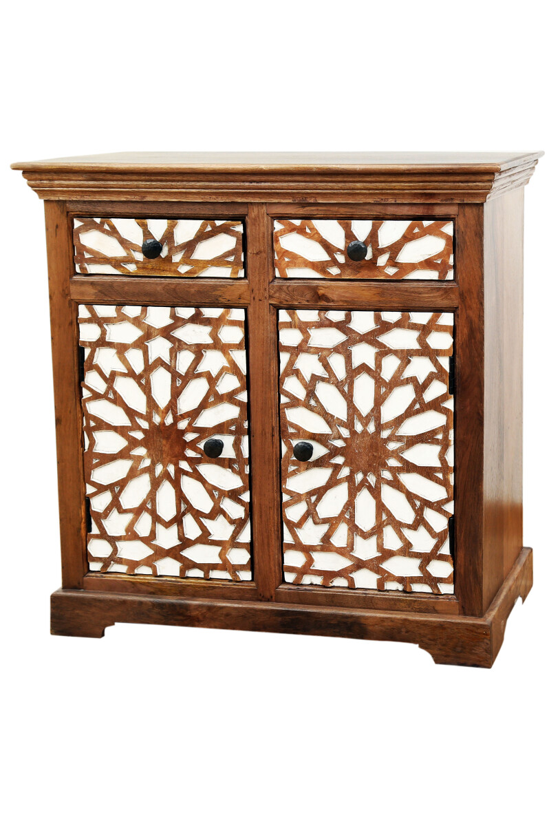 Commode marocaine en bois massif, style  box