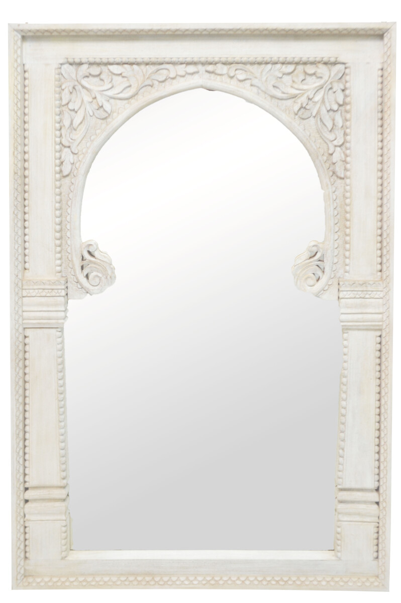 Orientalischer Spiegel Deko Orientalisch Fata Weiss - 135cm 