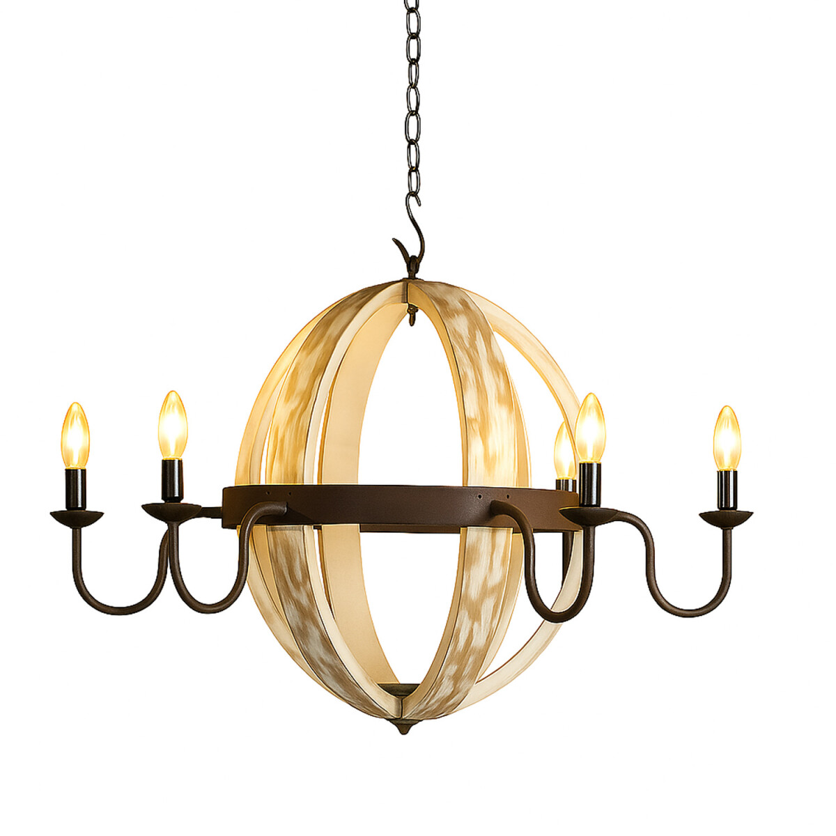 Kronleuchter Abdahl Weiß 80cm | Or box