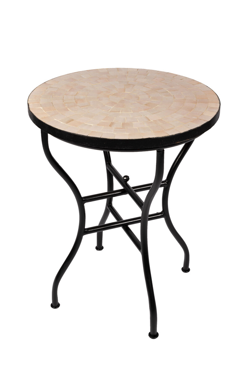 Table en mosaïque marocaine Buma Beige Ø 60 cm |