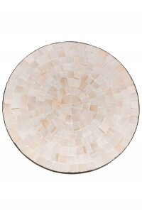 Table en mosaïque marocaine Buma Beige Ø 60...