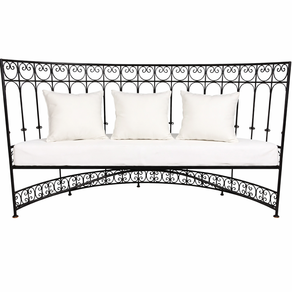 Mediterranes Eisensofa Tinghir Gartensof box