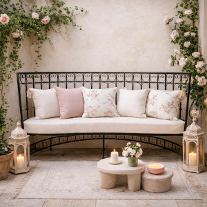 Canapé de jardin méditerranéen en...