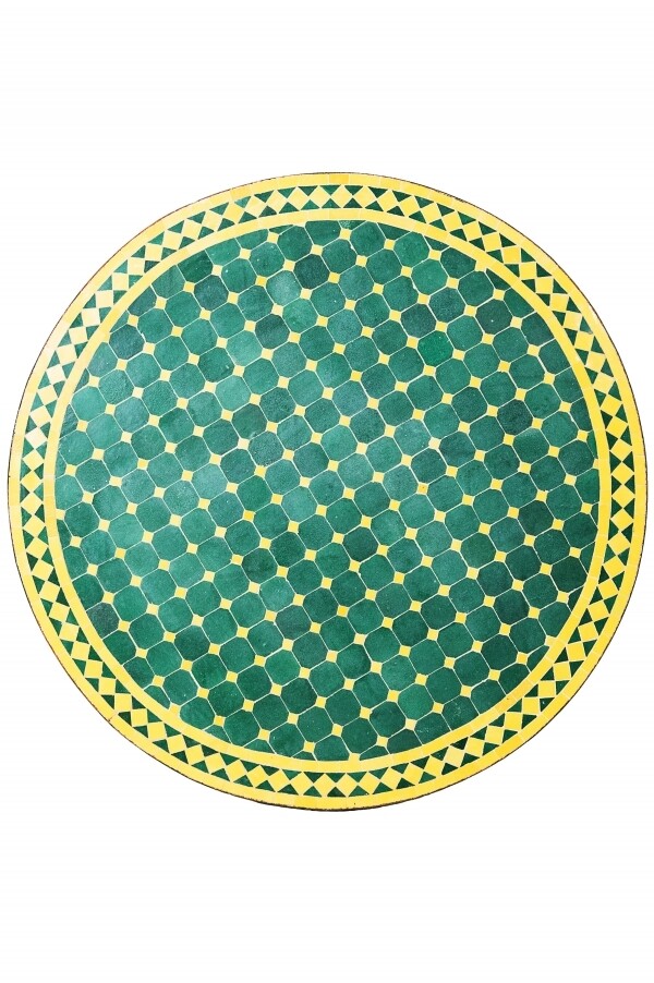 Orientalische Gartenplatte Marrakesch - Gruen/ gelb - 100cm