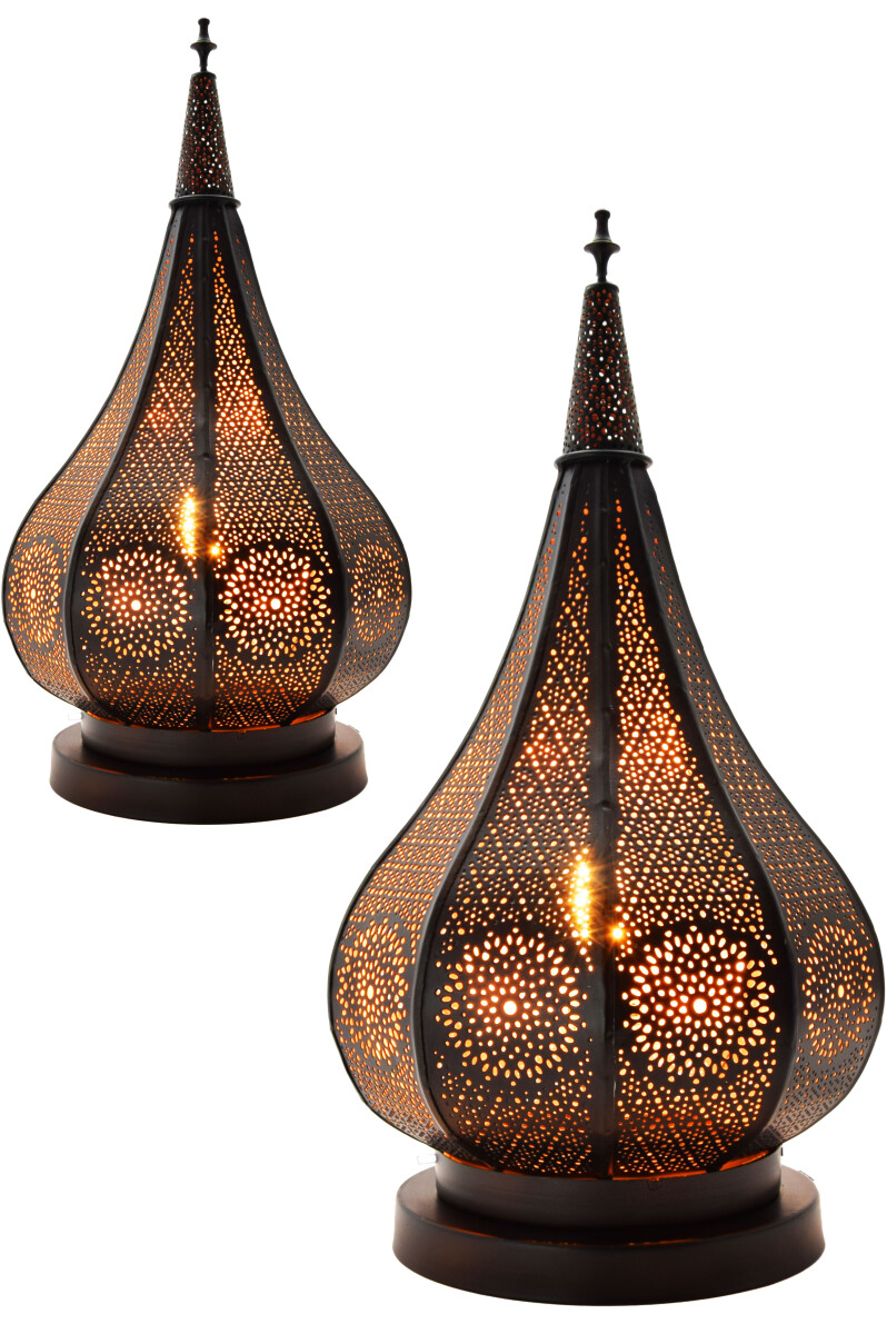 2er Set Orientalische Tischlampe Lampe K box