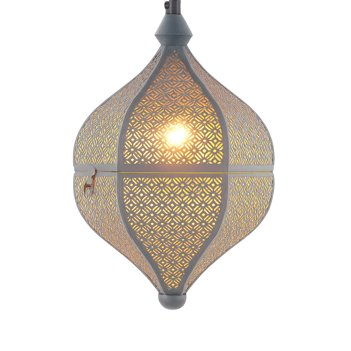 Lamilami Grau | Orientalische Pendelleuchte aus Metall 31cm