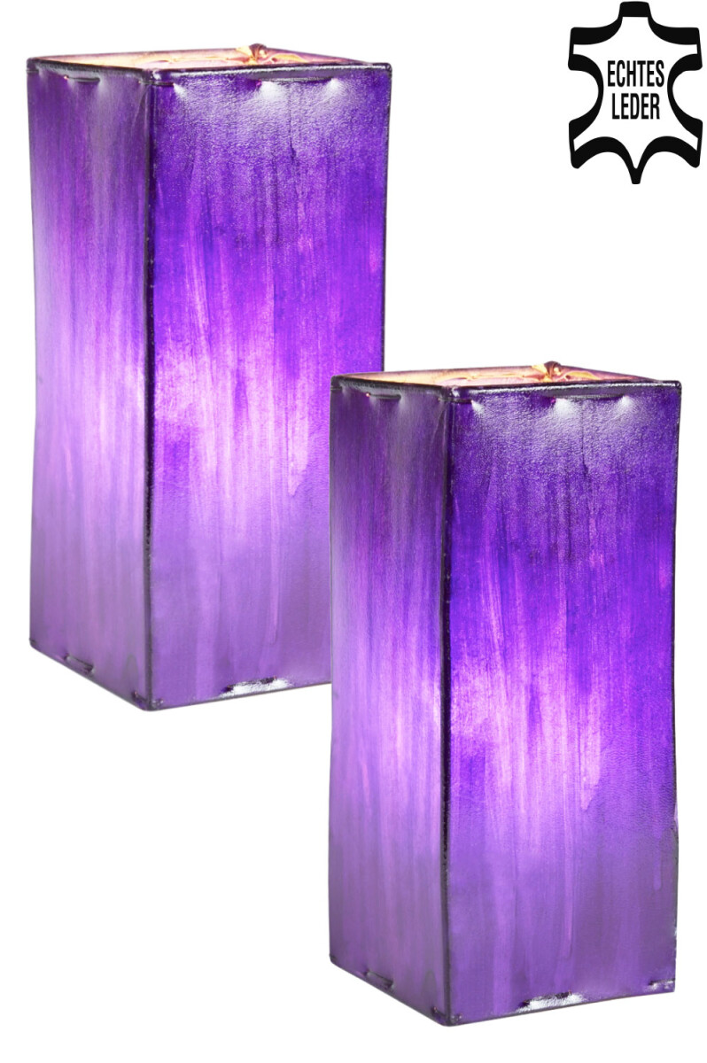 Lot de 2 lampes de chevet Janka, violett box