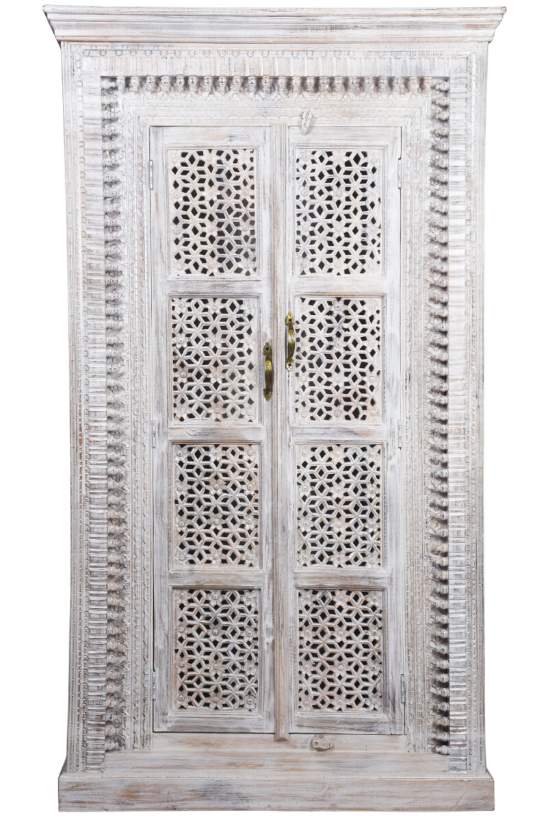 Vintage Schrank Kleiderschrank Hamoudi Weiss