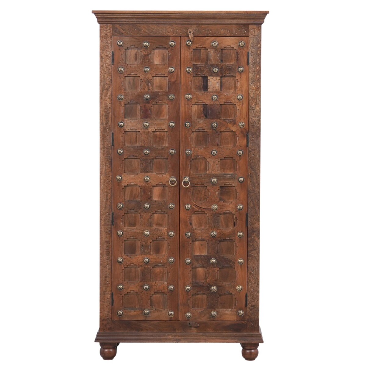 Highboard Berina Massivholz Schrank Ethno Oriental Vintage 1