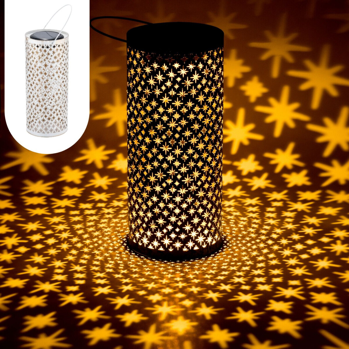 Boho Style Solarlaterne Solar Laterne Windlicht Lampe Outdoo