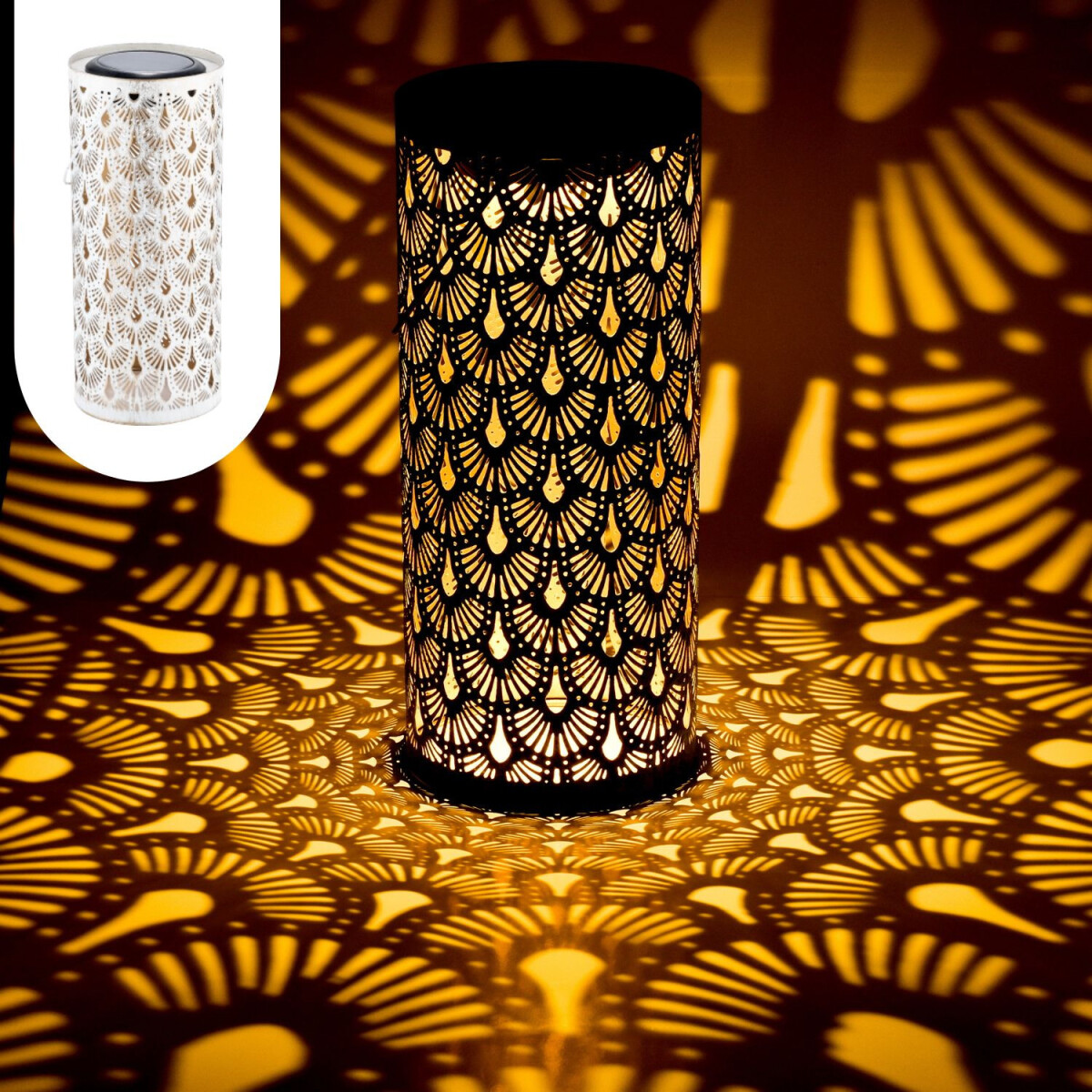 Orientalische Solarlaterne Solar Laterne Windlicht Deko Outd