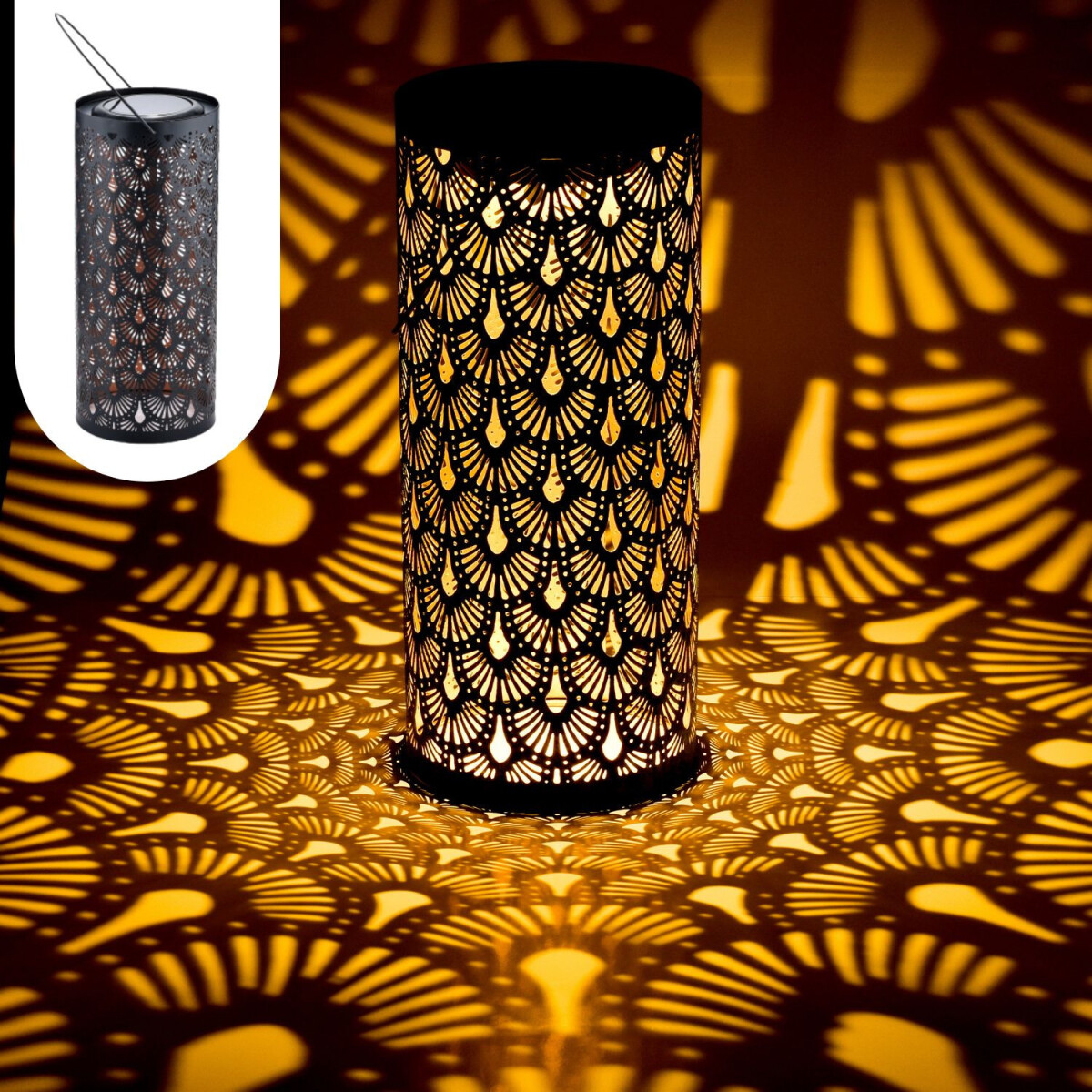 Orientalische Solarlaterne Solar Laterne Deko Outdoor Fava S