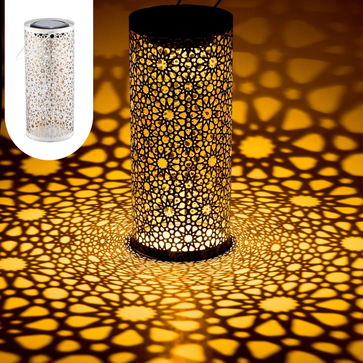 Orientalische Solarlaterne Laterne Lampe Deko Balkon Garten 