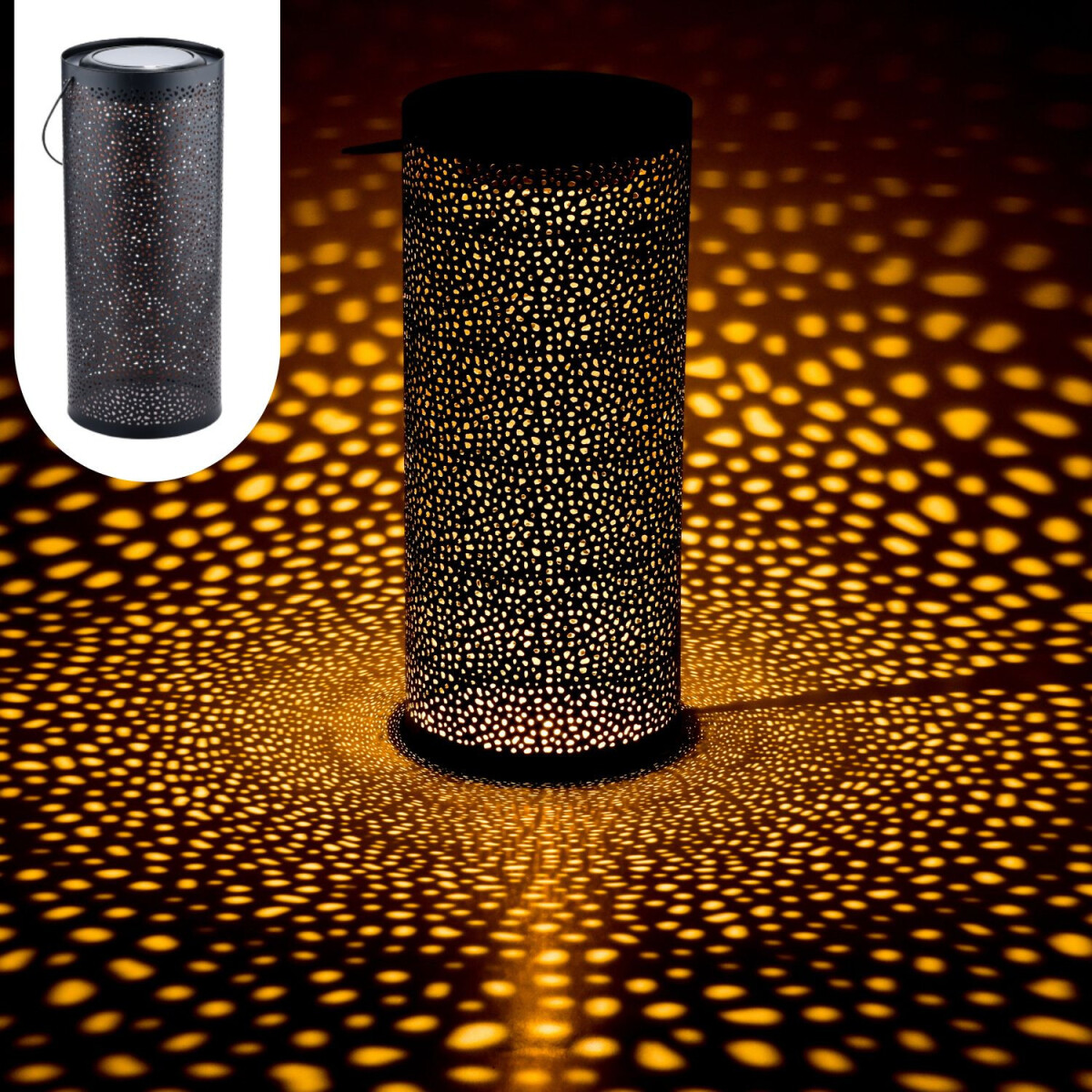 Skandinavische Solarlaterne Solar Laterne Lampe Deko Balkon 