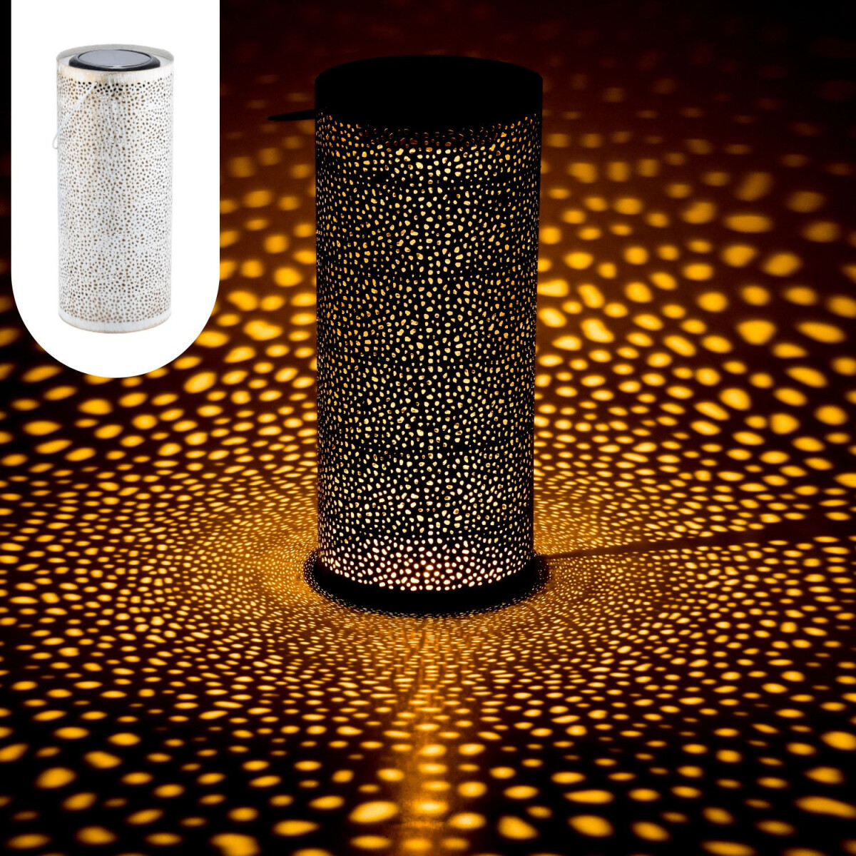 Skandinavische Solarlaterne Solar Laterne Lampe Deko Balkon 