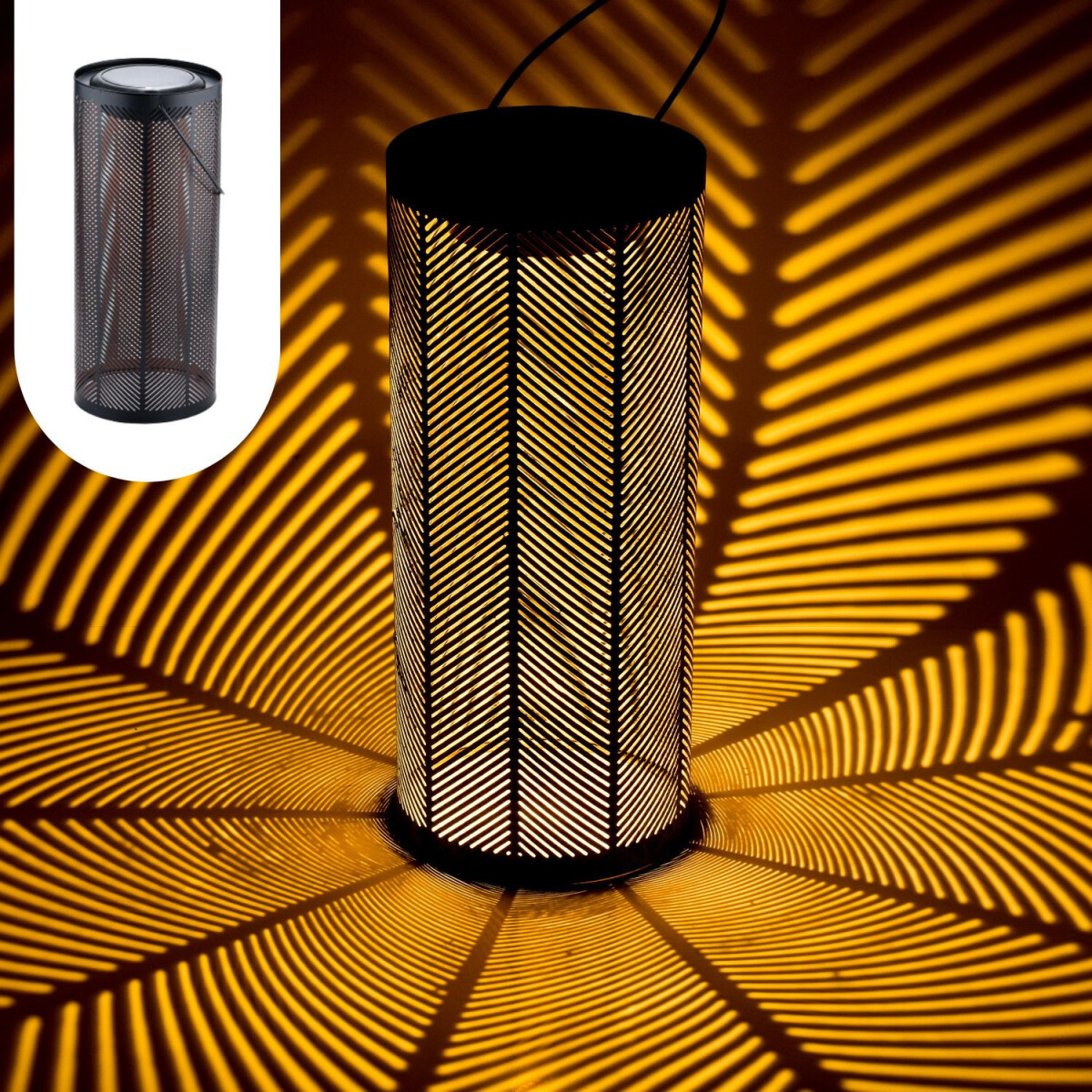 Skandinavische Solarlaterne Solar Laterne Lampe Deko Balkon 