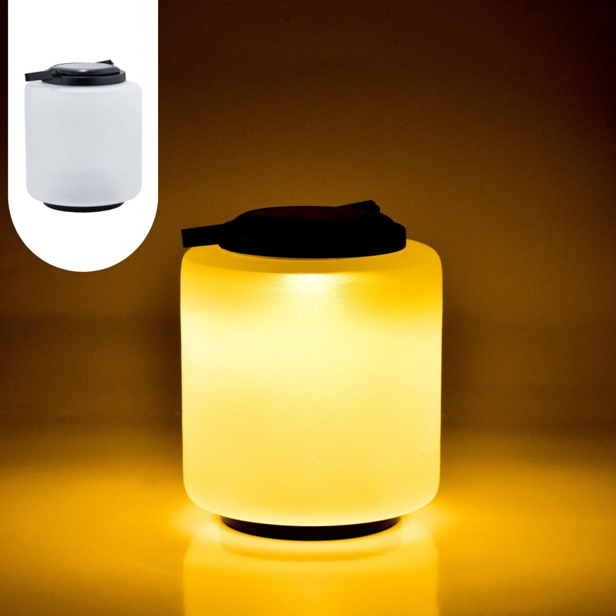 Moderne Glas Solarlaterne Laterne Lampe Balkon Garten Deko M