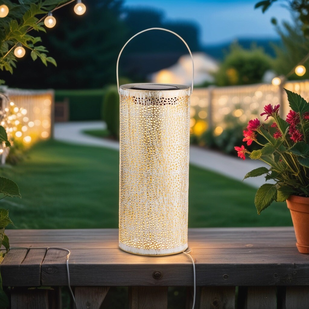 Skandinavische Solarlaterne Solar Lampe  box