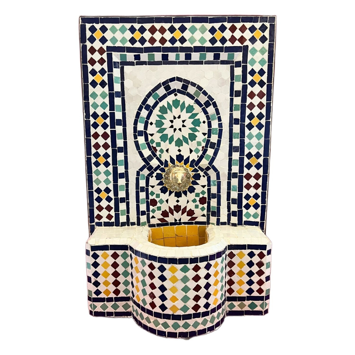 Marokkanischer Mosaik Gartenbrunnen 78cm box