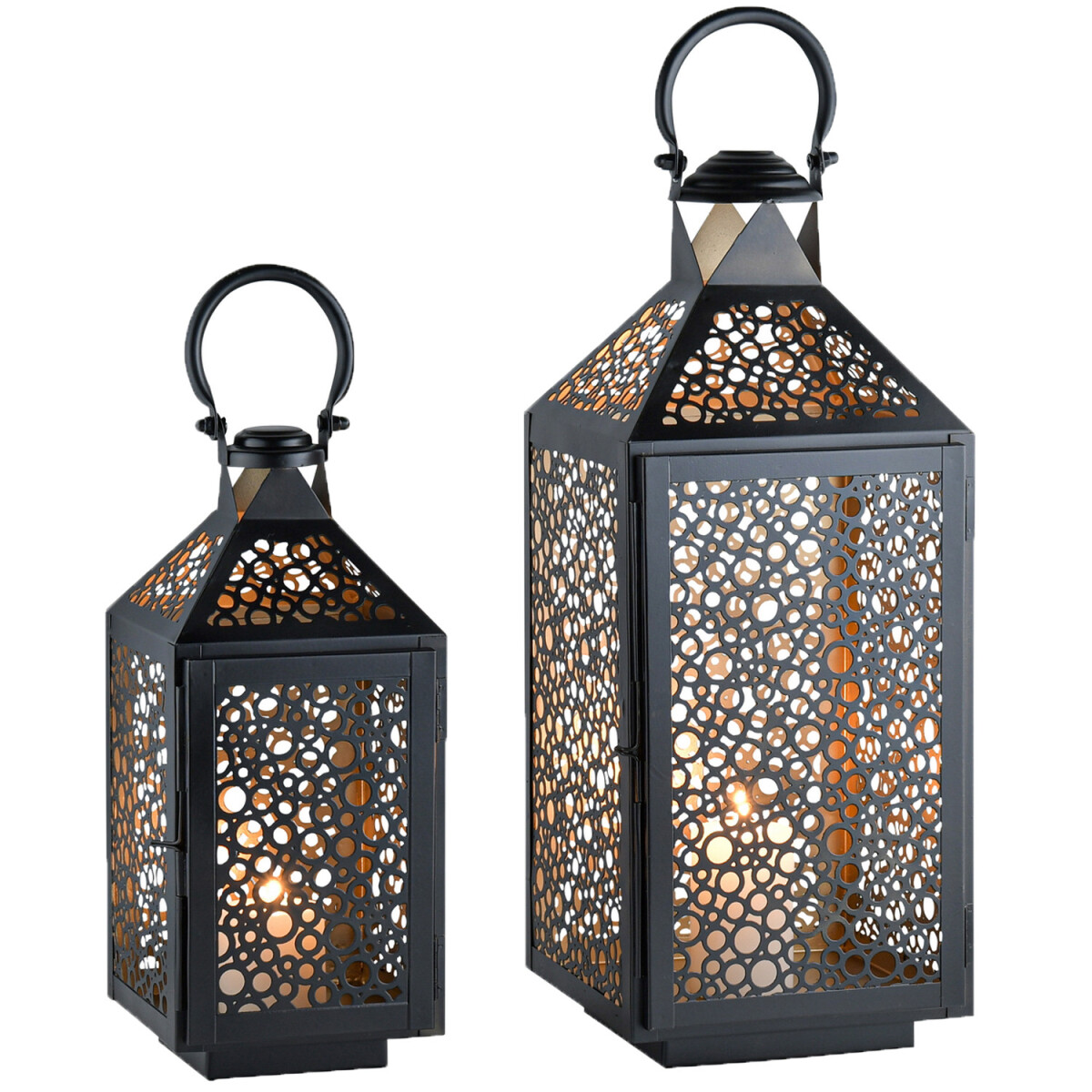 2er Set Skandinavische Deko Laterne Wind box