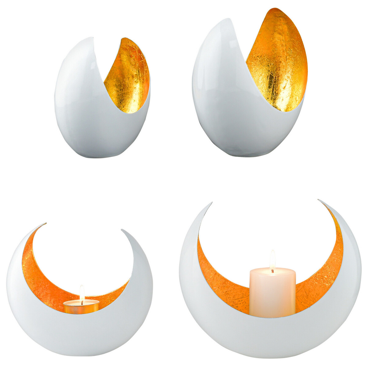 2er Set Deko Aesthetic Teelichthalter Kerzenhalter Maputo We