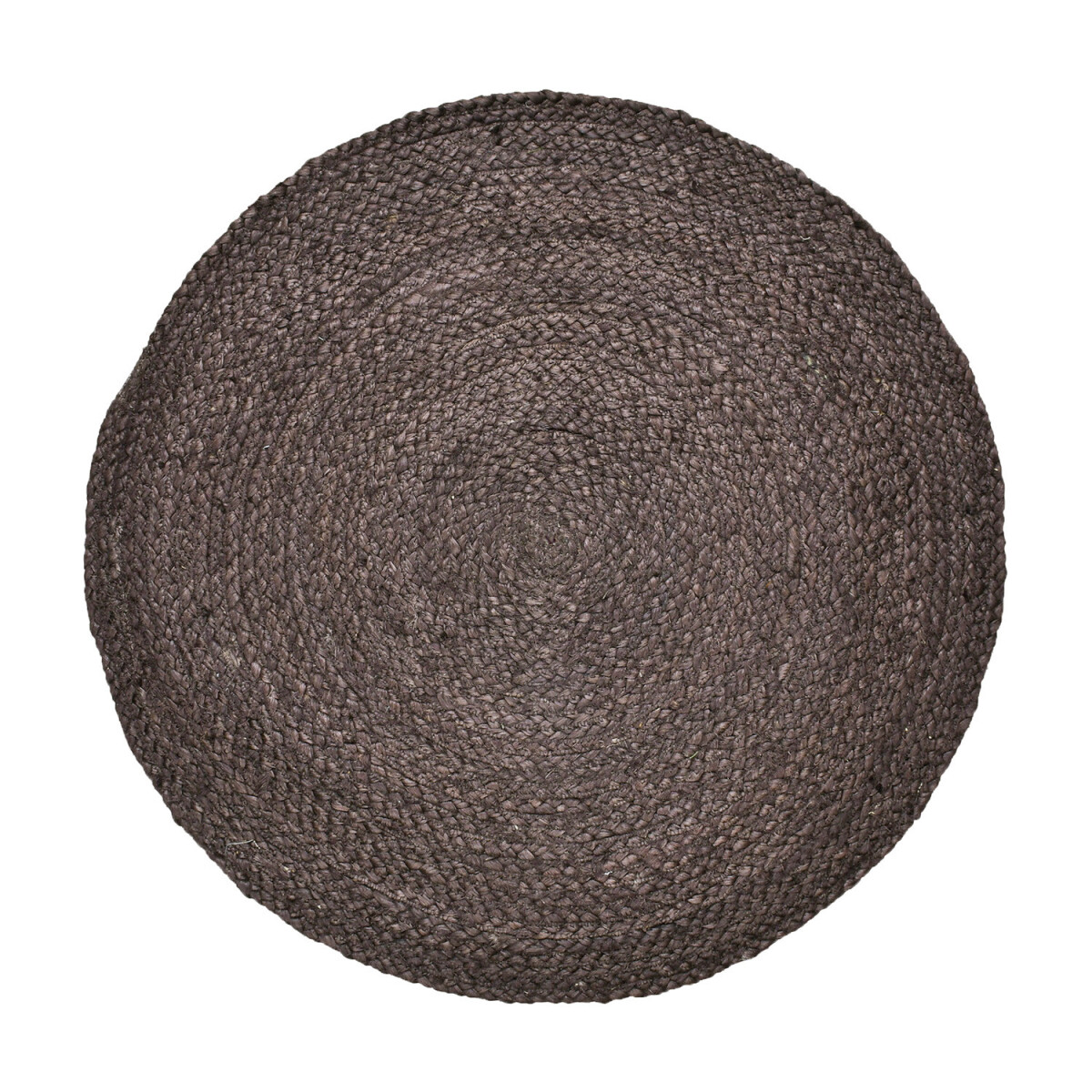 Ethno Boho Deko Jute Teppich Abrila Rund 80cm Braun